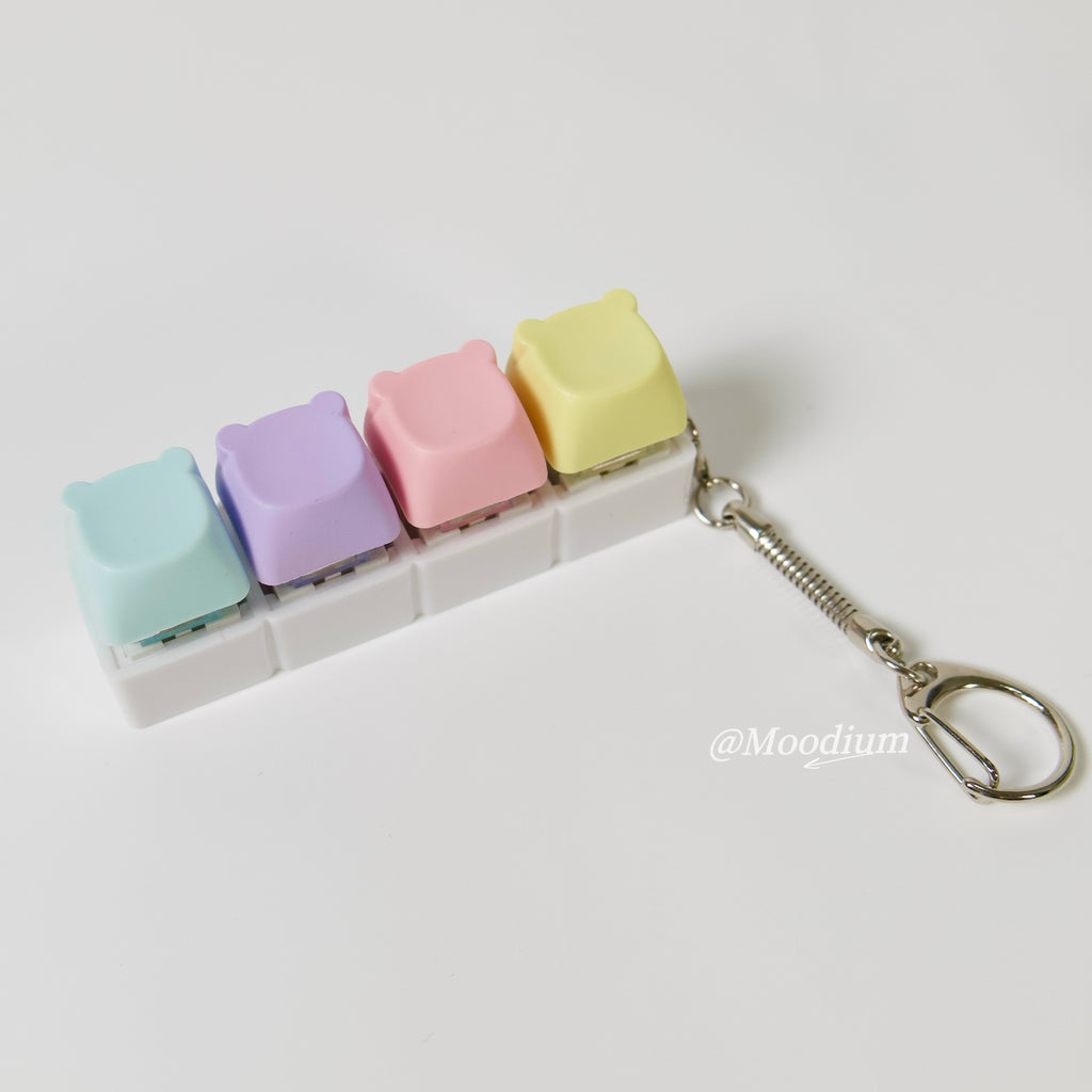 4-Piece Pastel Bear Clicker Board