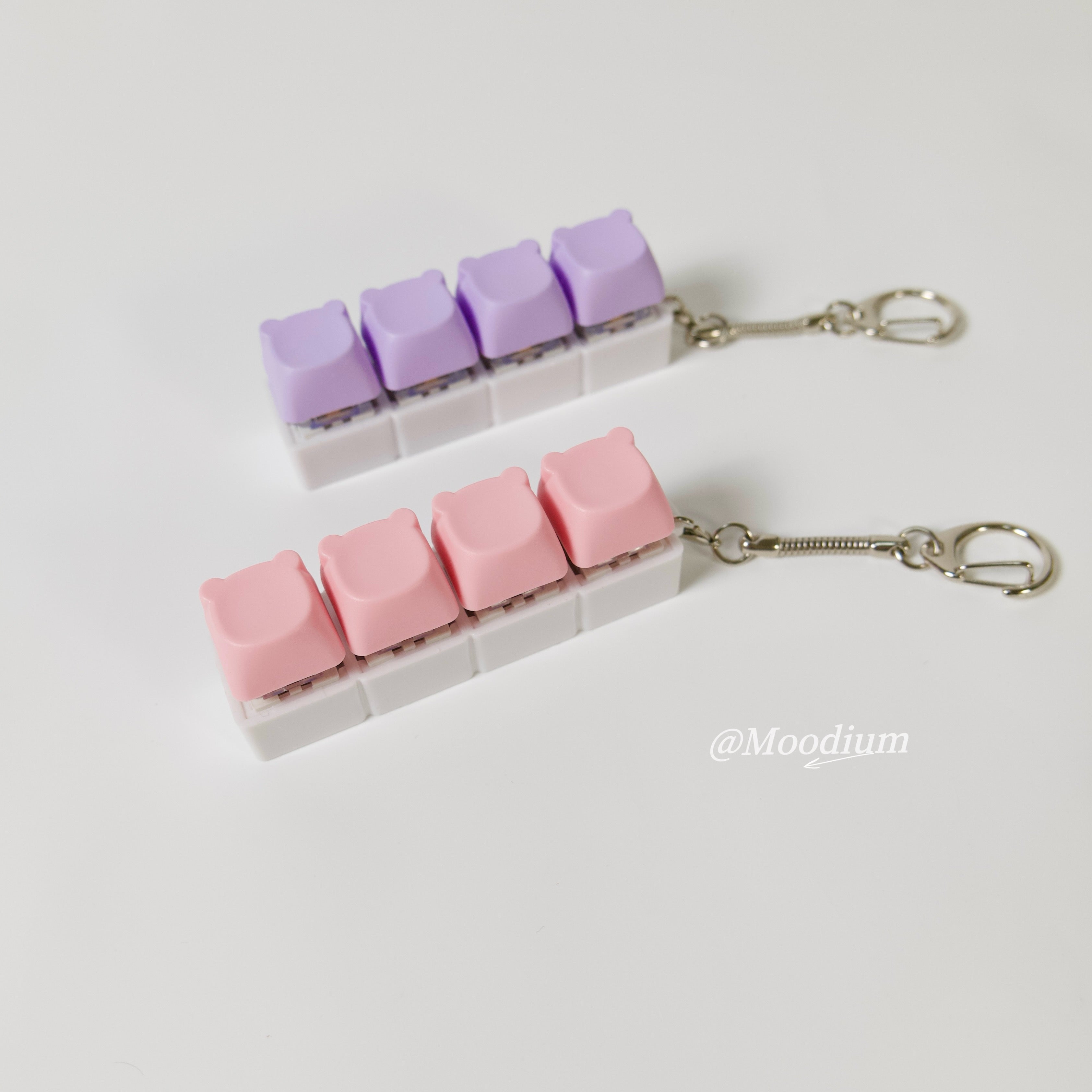 4-Piece Pastel Bear Clicker Board