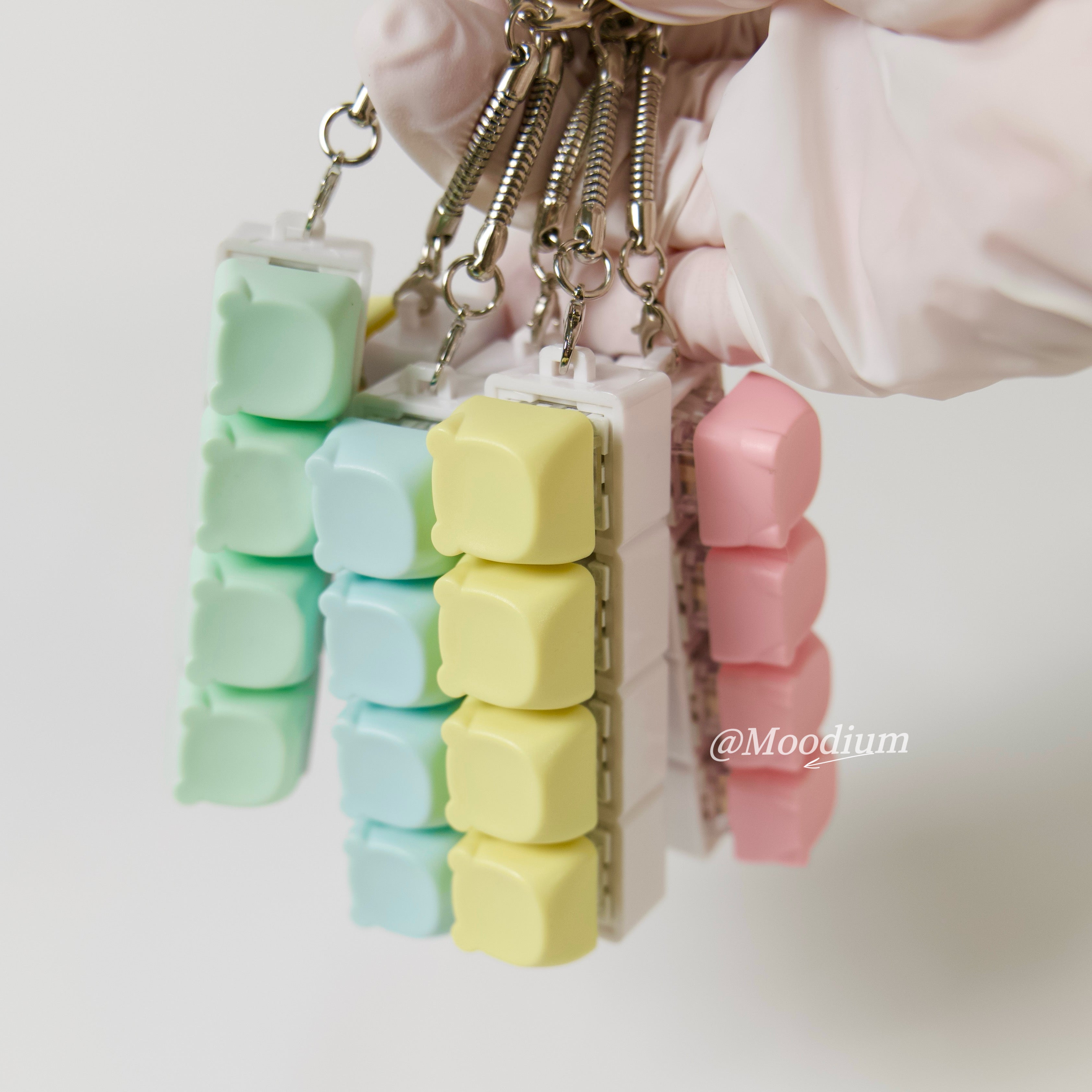 4-Piece Pastel Bear Clicker Board