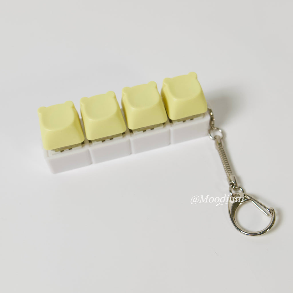 4-Piece Pastel Bear Clicker Board