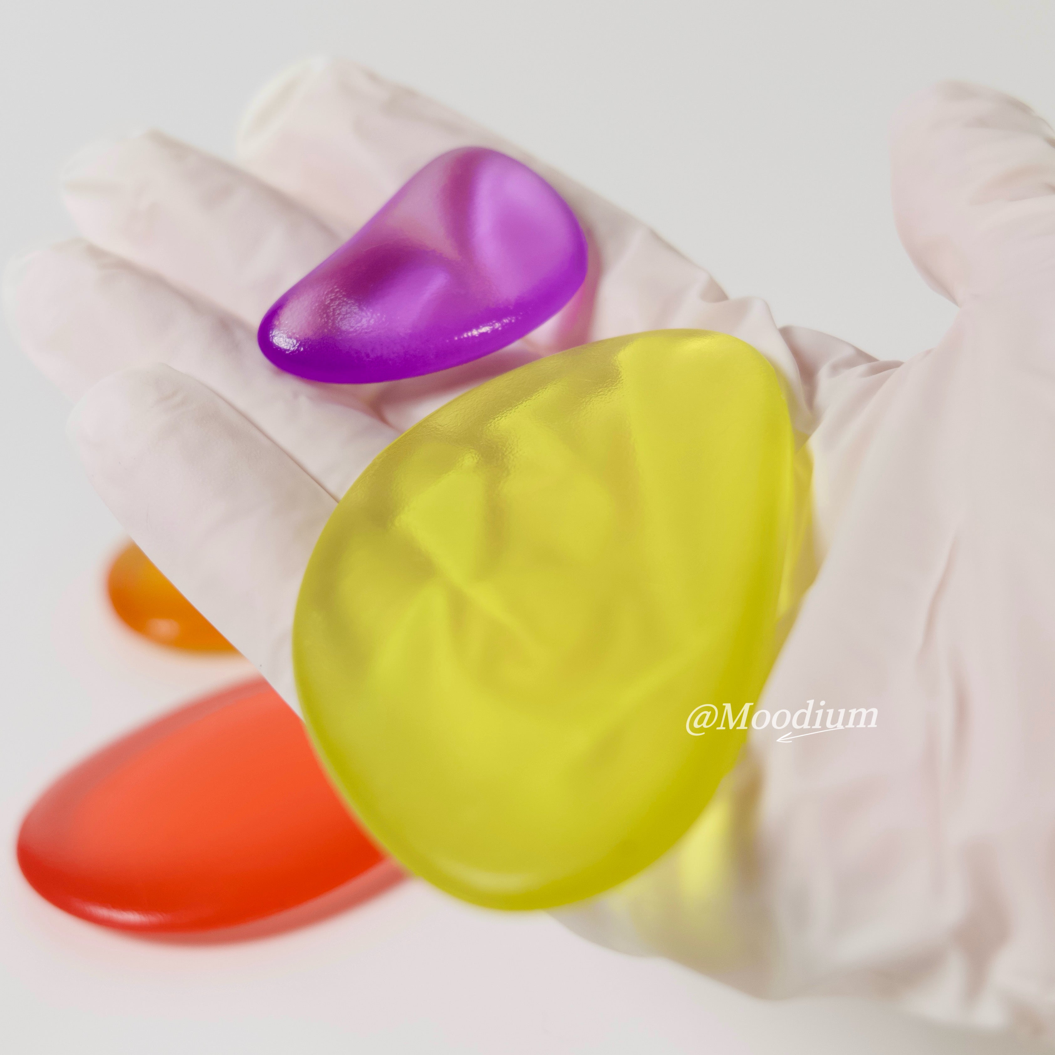 Colorful Sensory Stone Set - Frosted Tactile Pebbles